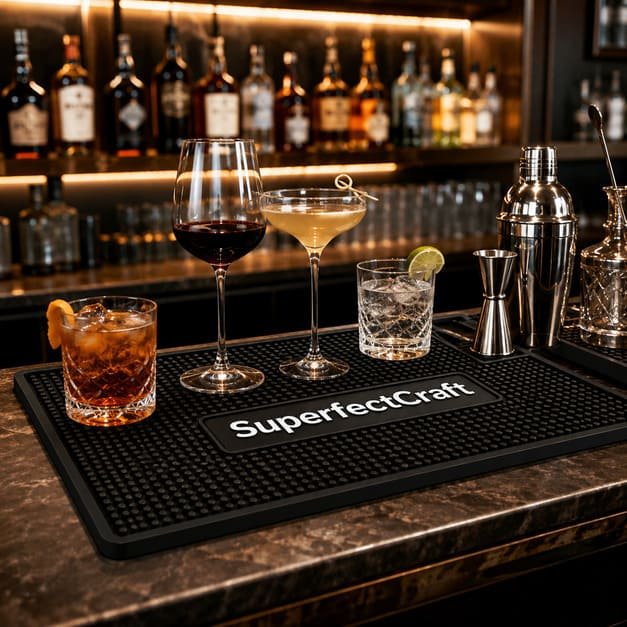 Custom Rubber Bar Runner Mat for Restaurant & Pub Promotions