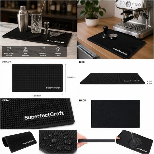 Custom Silicone Counter Mat for Retail & Promotional Applications