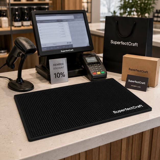 Custom Silicone Counter Mat for Retail & Promotional Applications