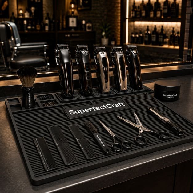 Magnetic Silicone Barber Mat for Salon & Barbershop Brands