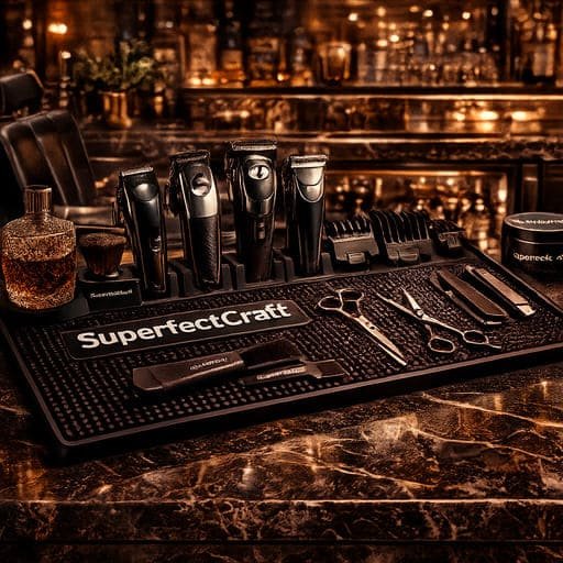Magnetic Silicone Barber Mat for Salon & Barbershop Brands