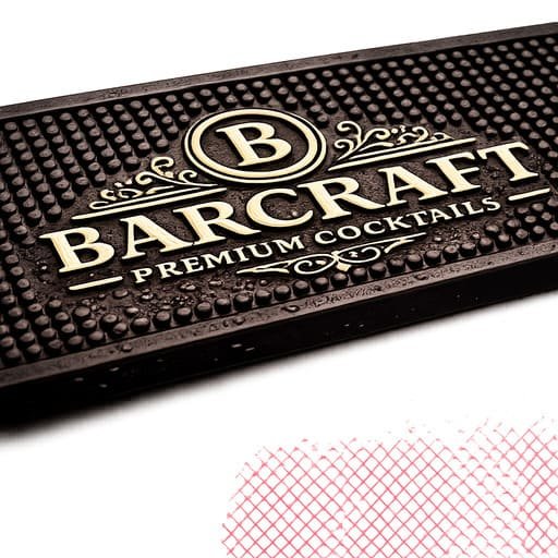 Custom Anti-slip PVC Bar Mat for Cocktail Bars & Beverage Brands