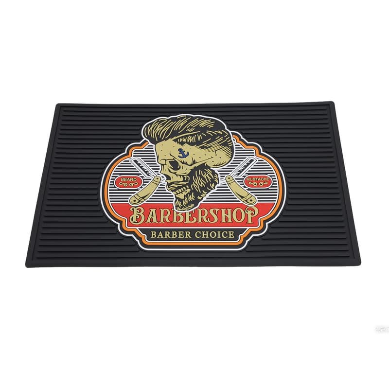 Custom Barber Station Mat With Full Color 3D PVC Logo - image 10