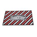 Custom Barber Station Mat With Full Color 3D PVC Logo - thumbnail 3