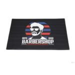 Custom Barber Station Mat With Full Color 3D PVC Logo - thumbnail 4