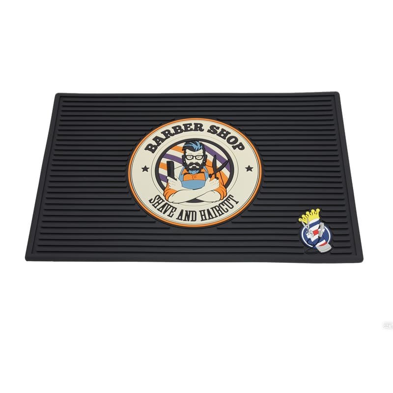 Custom Barber Station Mat With Full Color 3D PVC Logo - image 5
