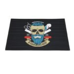 Custom Barber Station Mat With Full Color 3D PVC Logo - thumbnail 6
