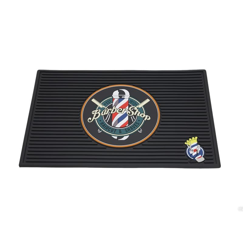 Custom Barber Station Mat With Full Color 3D PVC Logo - image 7