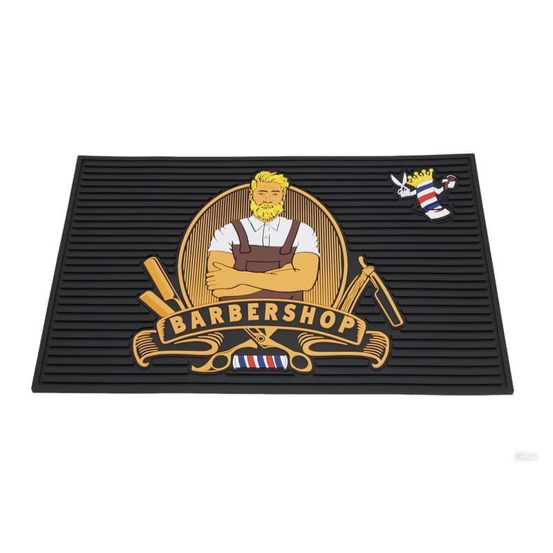 Custom Barber Station Mat With Full Color 3D PVC Logo - image 8
