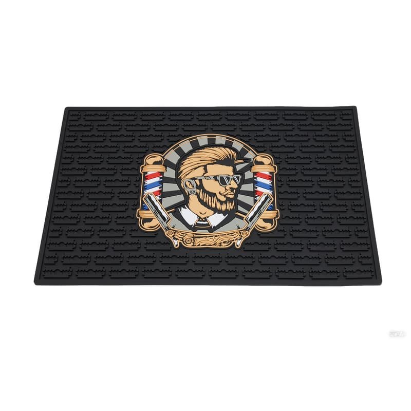 Custom Barber Station Mat With Full Color 3D PVC Logo - image 9