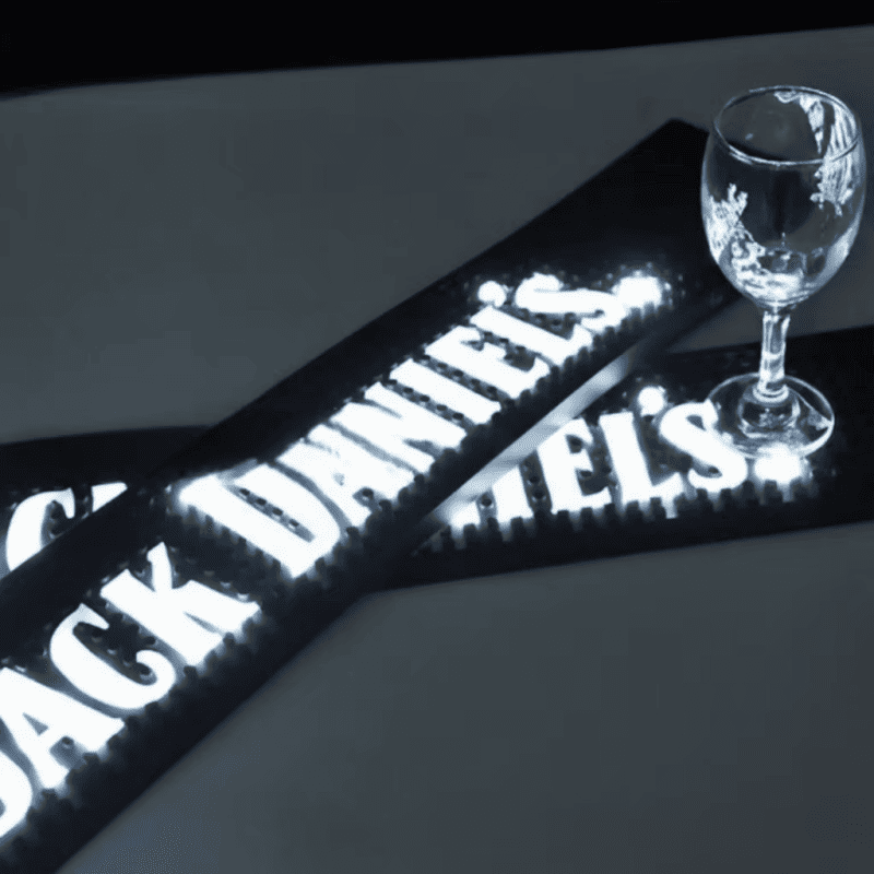 Custom LED Illuminated Bar Mat - image 2