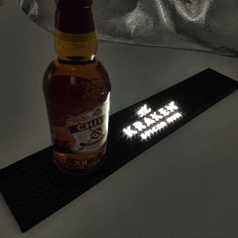 Custom LED Light-Up Bar Mat With Illuminated Logo - image 4