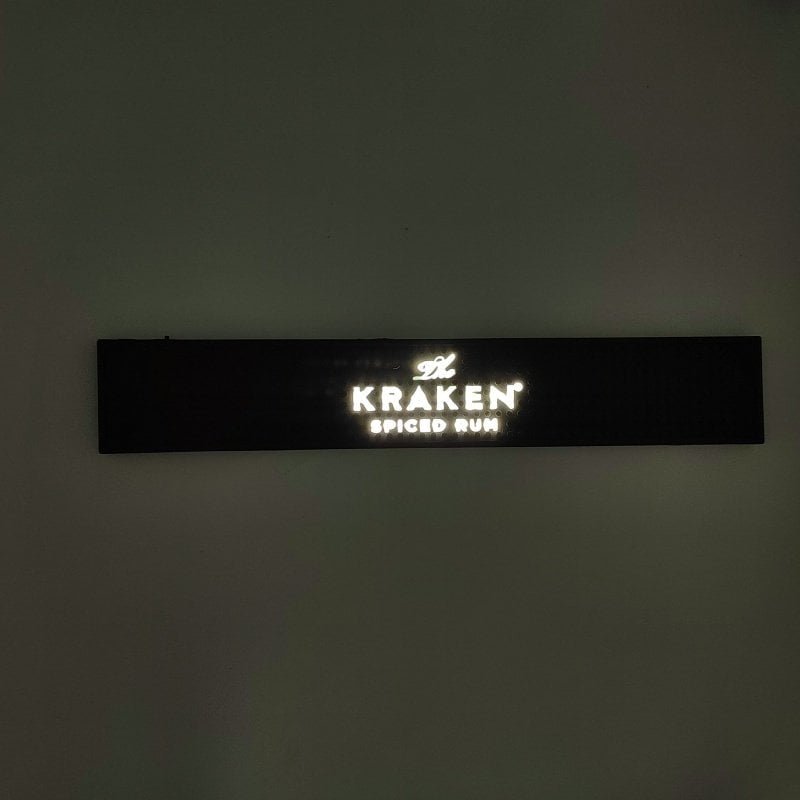 Custom LED Light-Up Bar Mat With Illuminated Logo - image 5