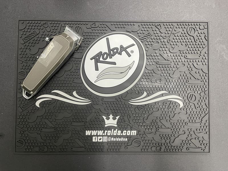 Custom Logo Barber Station Mat For Professional Barber Shops - image 3