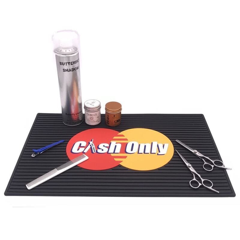 Custom Logo Barber Workstation Mat - image 1