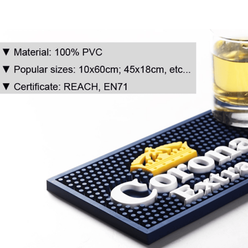 Custom Logo Multi-Color Promotional Bar Mat - image 3