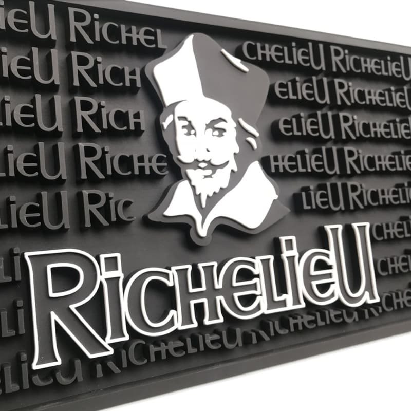 Custom Logo Spill-Resistant PVC Bar Rail Mat - image 3