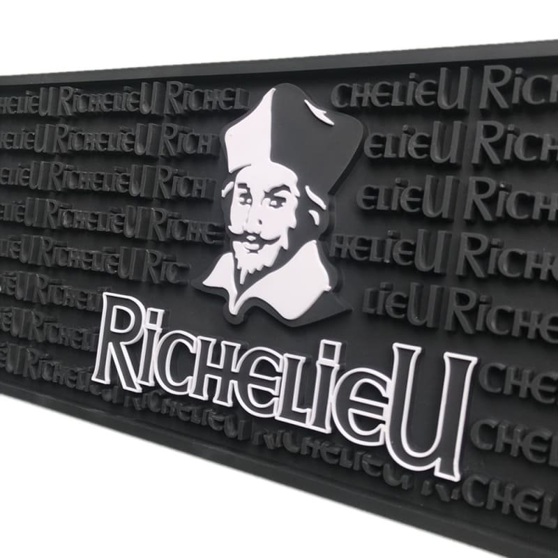 Custom Logo Spill-Resistant PVC Bar Rail Mat - image 2