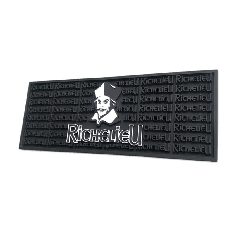 Custom Logo Spill-Resistant PVC Bar Rail Mat - image 1