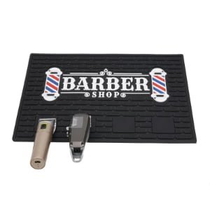 Custom Multi-Zone Barber Workstation Mat