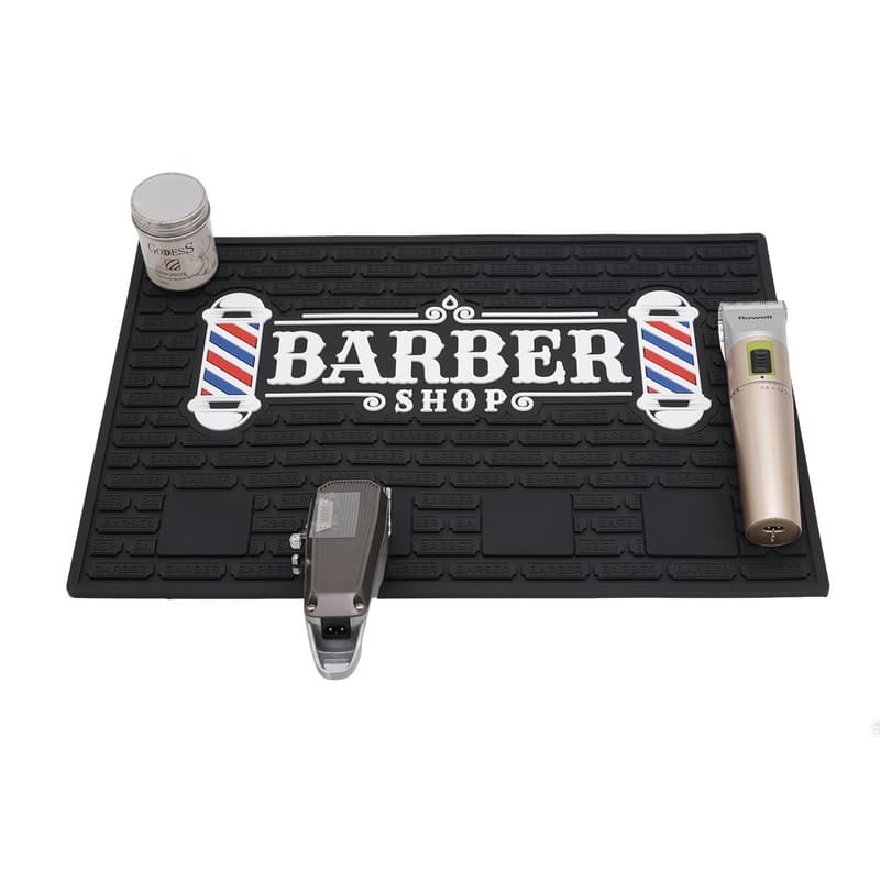 Custom Multi-Zone Barber Workstation Mat - image 5