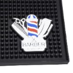 Custom PVC Barber Tool Mat With Raised Logo - thumbnail 3