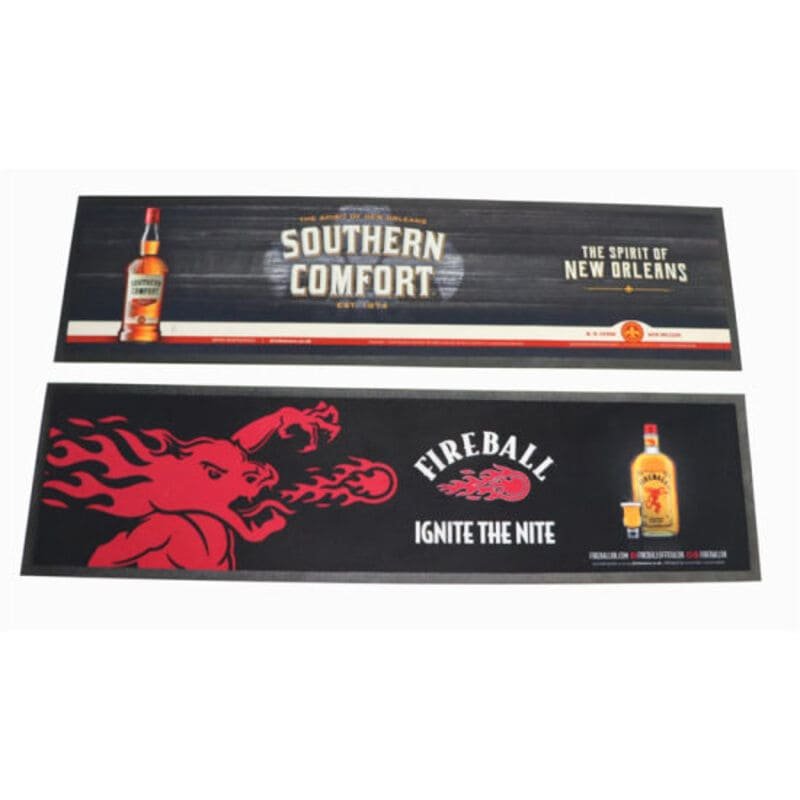 Custom Printed Nonwoven Rubber Bar Runner Mat - image 1