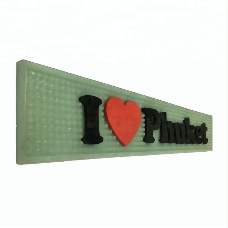 Custom Logo Flexible PVC Bar Rail Mat - image 2