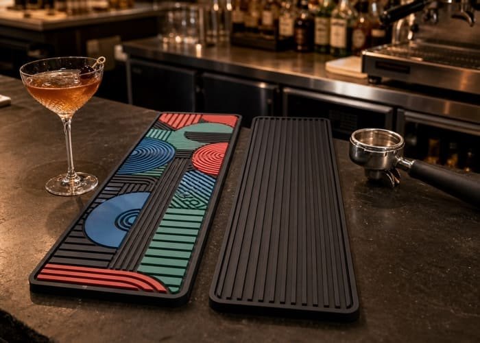 PVC vs Silicone Bar Mats: Which Is Better for Your Brand?