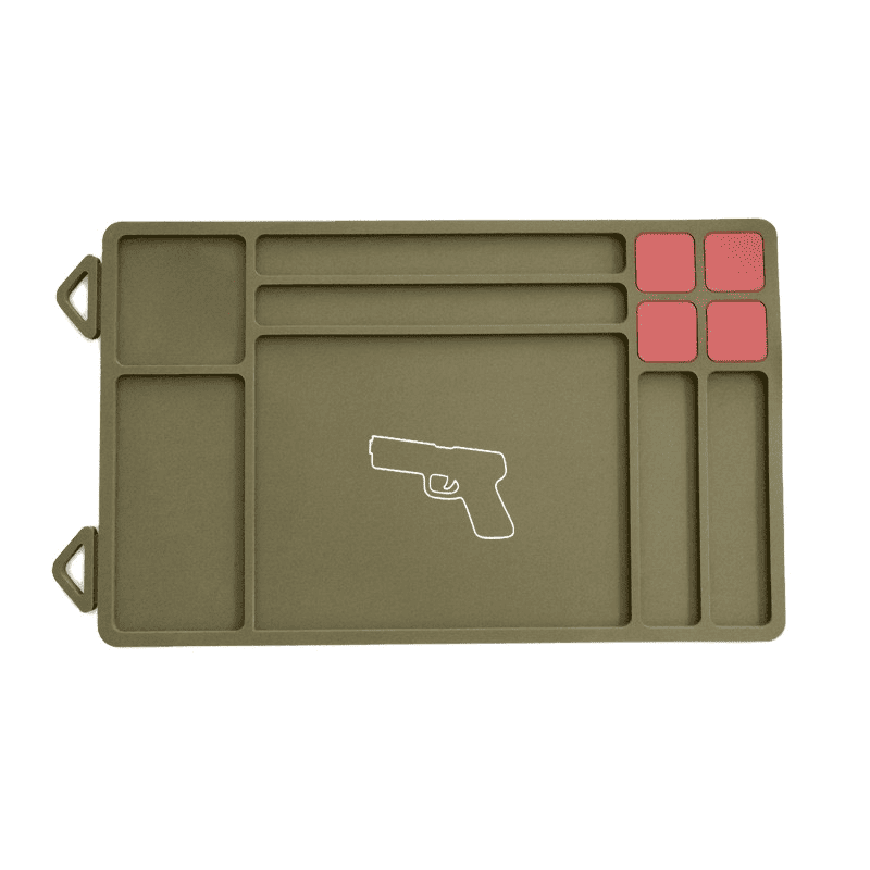 Magnetic Suction Storage Hard-Edged Design Gun Maintenance Cleaning Tool Mat - image 5