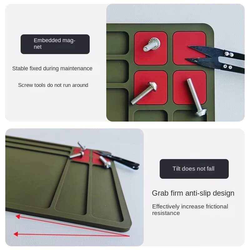 Magnetic Suction Storage Hard-Edged Design Gun Maintenance Cleaning Tool Mat - image 4
