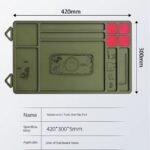 Magnetic Suction Storage Hard-Edged Design Gun Maintenance Cleaning Tool Mat - thumbnail 3