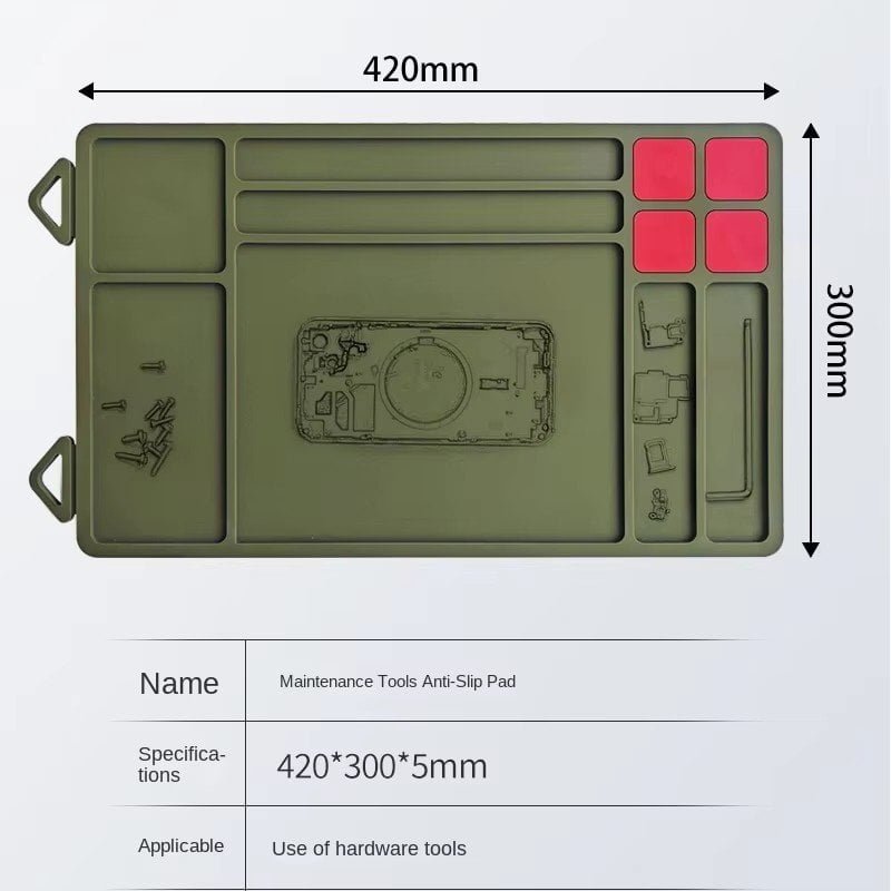 Magnetic Suction Storage Hard-Edged Design Gun Maintenance Cleaning Tool Mat - image 3