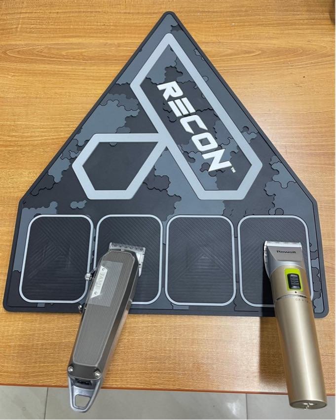 Custom Strong Magnetic Barber Mats for a U.S. Grooming Brand